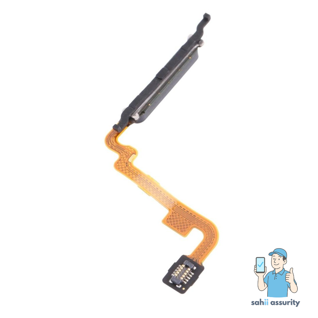 Fingerprint Sensor with Flex Cable for Xiaomi Redmi Note 10S Black thumbnail